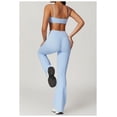 thumbnail image 3 of Conjuntos de entrenamiento for mujer, 2 piezas, sujetador deportivo, camiseta sin mangas, polainas de cintura alta, gimnasio, yoga, ropa activa, camiseta de entrenamiento for mujer, 3 of 7