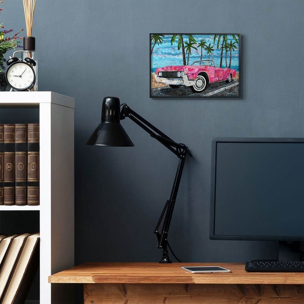 Stupell Industries Abstract Car Collage Modern Design Framed Giclee Texturized Art by Dawn Allen