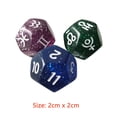 thumbnail image 4 of 3 Uds. Dados Astrología 12 Caras Cartas Tarot Accesorios para Juegos Mesa (cielo Estrellado), 4 of 6
