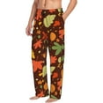 thumbnail image 5 of Cauagu Autumn Leaves Mens Pajama Pants Sleep & Lounge Pants,PJ Bottoms with Pockets-Large, 5 of 7