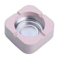 Large Capacity Tinplate Ashtray for Home Hotel Living Room Durable Easy to Clean 35g 9x3.5x3.5cm