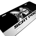 thumbnail image 3 of Dodge Scat-Pack Graphic Brushed Special Aluminum Metal License Plate for Charger Challenger, 3 of 5