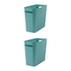 thumbnail image 1 of Bote de basura Yuarrent Plástico Verde 2Conjunto, 1 of 6