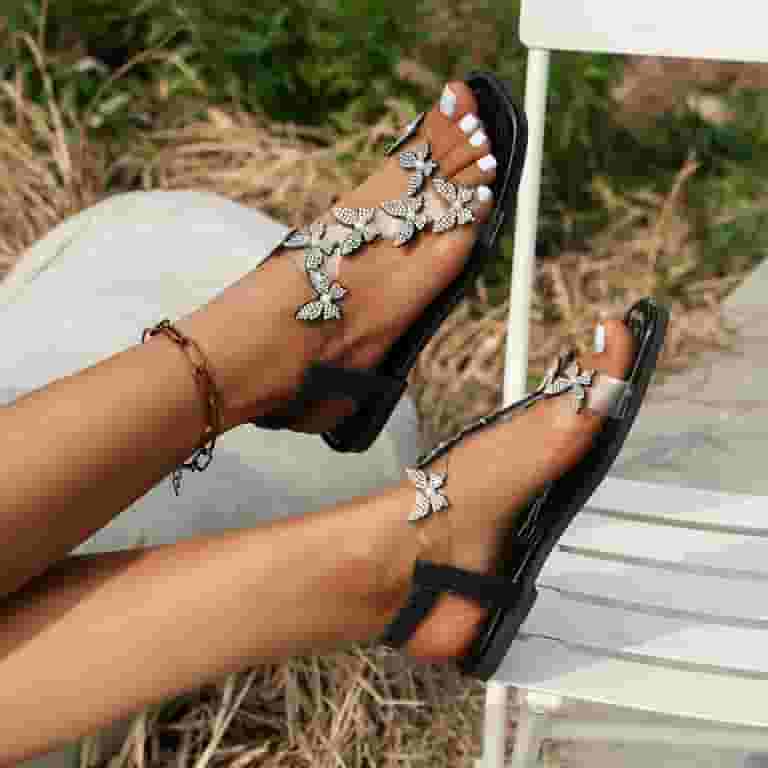 WNVMWI Sandals Women Sandels Summer Silver Shoes for Women WNVMWI Sandals Women Sandels Summer Silver Shoes for Women