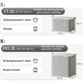 thumbnail image 2 of Djiypn Clothes Storage Bags with Zipper, Foldable Blanket Storage Box with Sturdy Handles for Closet, Dorm, Pillows, Bedding, Sheet, Comforter, Gray, 2 of 9