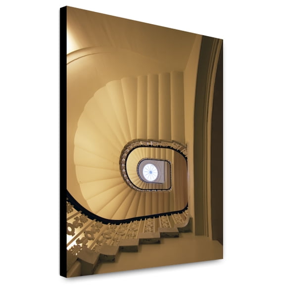 Canvas Print: Circular Stair Looking Up In Former General Post Office, Tariff