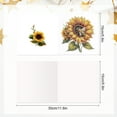 thumbnail image 3 of 6pcs Diamond Painting Kit Greeting Card, Sunflower 5D DIY Diamond Handmade Holiday Greeting Card with Envelope, Christmas Gift Congratulation, 3 of 8
