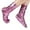 Hot Pink, variant on Mifelio Socks for Women Work Solid Fashion Business Women Sock Casual Socks Comfortable Reflective Men Socks Womens Socks Black