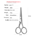 thumbnail image 4 of Stainless steel small embroidered thread scissors beauty scissors makeup tools home eyebrow scissors nose hair scissors beard scissors-Color titanium-roundhead, 4 of 6