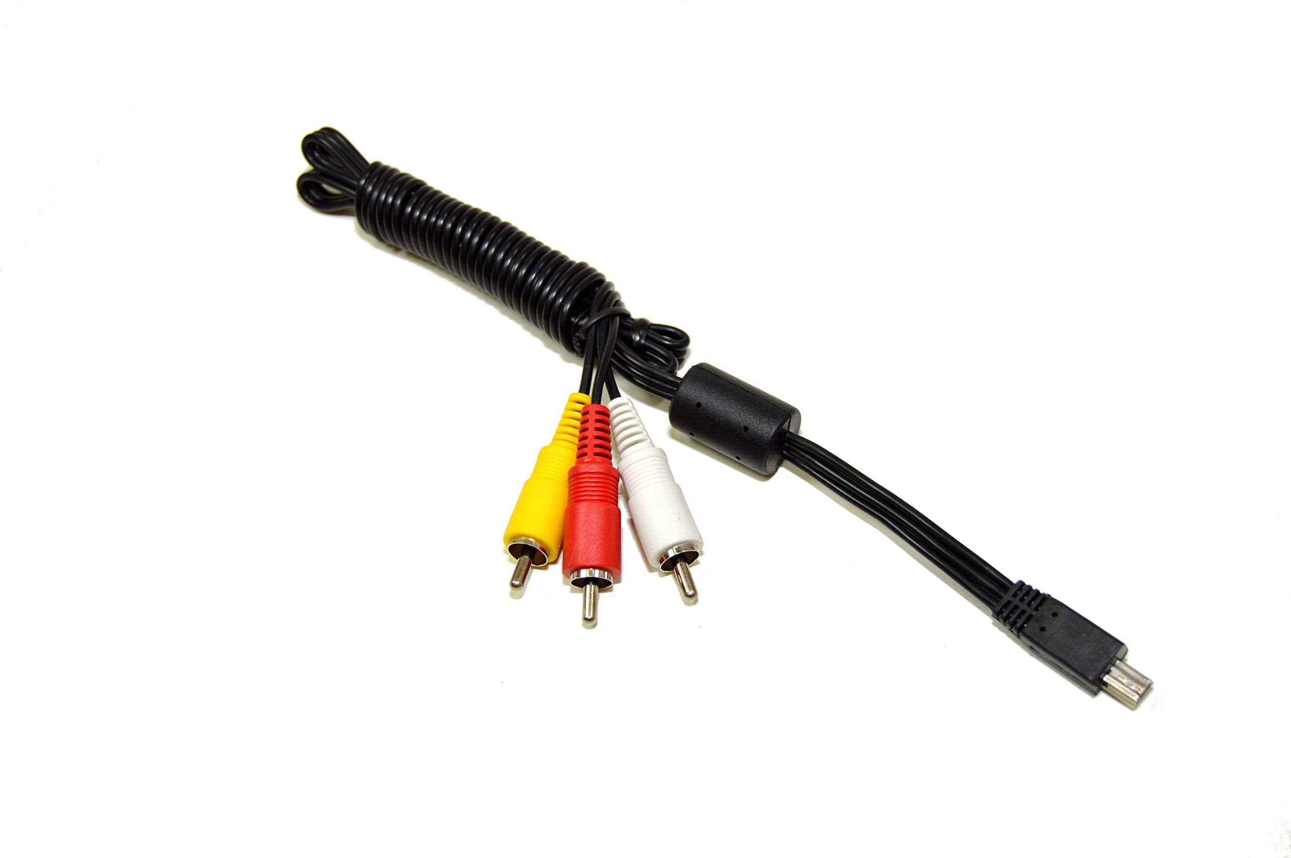 HQRP Mini USB To 3 RCA AV Cable for Canon PowerShot SX200 IS, SX210 IS