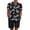 Black - Leaf, variant on COOFANDY Men's Summer Beach Outfits 2 Piece Short Sleeve Shirts and Shorts Vacation Texture Linen Sets for Men