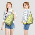 thumbnail image 4 of Retro Lemons Crossbody Purse - Vintage Fruit Market Design, Small Everyday Bag, 4 of 4