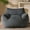 Black, variant on zyoiszvq Corduroy Bean Bag Chairs for Adults with Memory Foam Filling,Stuffed Lounge Floor Sofa Reading Chair with Armrests