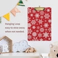 thumbnail image 5 of FMSHPON Christmas Frost Xmas Snowflake Clipboard Hardboard Wood Nursing Clip Board and Pull for Standard A4 Letter 13x9 inches, 5 of 5