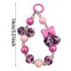 thumbnail image 3 of Correa para móvil con estampado de leopardo y cuentas, cadena corta, clip transparente, sujeción segura, universal para smartphones, anticaídas y portátil, 3 of 6