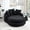 Black, variant on Oversized Round Lounge Sofa with Pillows, Chenille Deep Seat Chair for Living Room