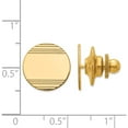 thumbnail image 3 of 14K Yellow Gold Men's Circular With Line Design Tie Tac (13 X 13) Made In United States tt30, 3 of 6