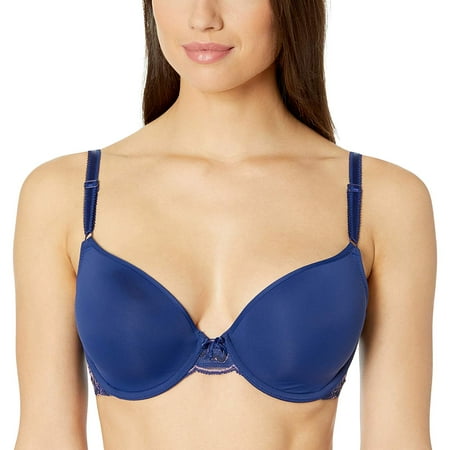 Wacoal Fire & Lace Contour Bra Bra Blue/Cameo 34 DDD