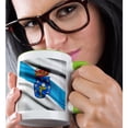 thumbnail image 2 of 3drose, Flag of Galicia Waving in the Wind, 15oz Two-tone Green Mug, 2 of 6