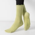 thumbnail image 6 of Women's Combed Cotton Yoga Socks, Anti-Slip Professional Pilates Grip Socks for Fitness Dance and Indoor Sports Activities, Camel, One Size, 6 of 6