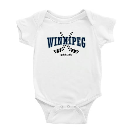 

Cute Winnipeg Baby Romper Hockey Fan Baby Jersey Clothes (White 12-18 Monthes)