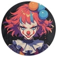 thumbnail image 3 of Psychedelic Clown Joker Round Carpet Circle Rug Outdoor Patio Area Rug Washable Large Area Rugs Hallway Room Decor Fitness Mats, 3 of 8