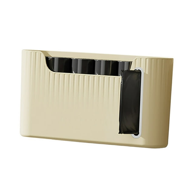 Garbage Bags Storage Box, Extractive Type Punch Free Wall Mounted Trash Bags Holder for Kitchen