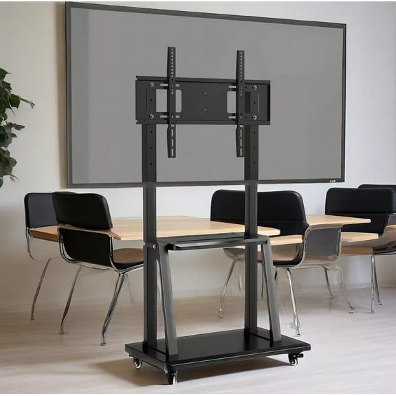 OmninexHub Mobile TV Stand TV Cart with Wheels for 32-70"LCD LED OLED Plasma Flat Panel Screen up to 176 Lb Capacity for Living Room And Office
