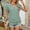 Mint Green, variant on Dolkfu Blue Summer Tops for Women 2026 Short Sleeve V-Neck Minimalist Pull-on T-Shirts Solid Modern Polyester Blend Casual Pullover Tops Sky Blue,S