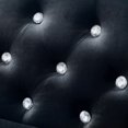 thumbnail image 6 of 2 Pieces Modern Velvet Sofa Set, Jeweled Button Tufted Modular Sectional Couch with Pillows Removable Cushions Metal Legs for Living Room Office, 6 of 19
