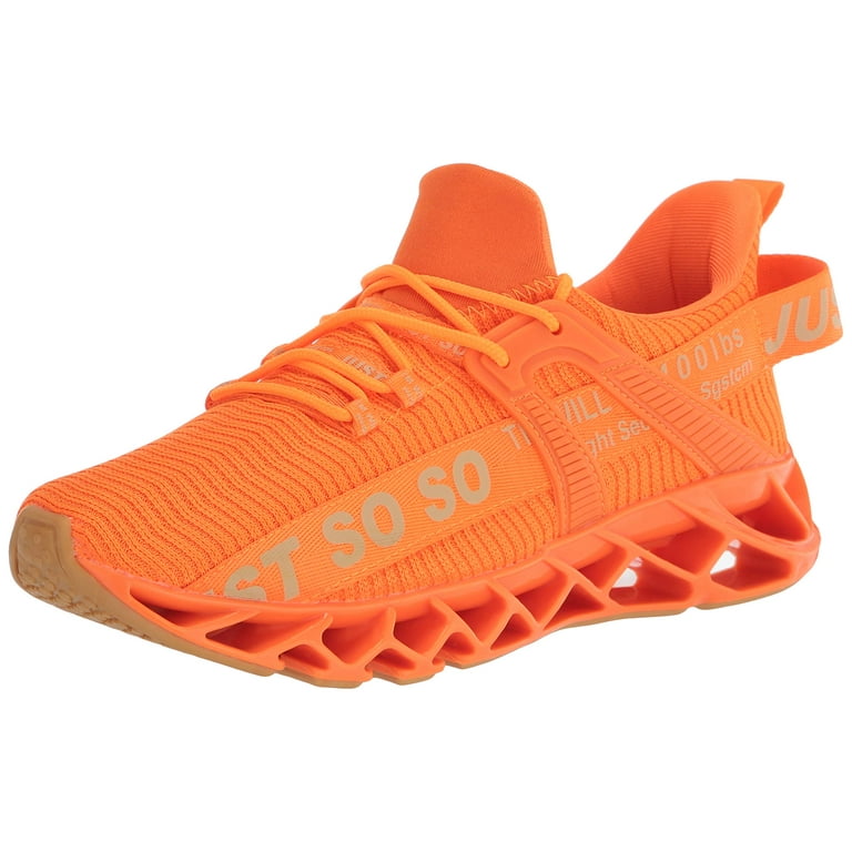 Orange athletic best sale shoes womens