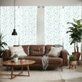 thumbnail image 2 of Ambesonne Seahorse Window Curtains, Nautical Outline Animal, Each 28" W x 63" L, Pale Blue Grey Sea Blue, 2 of 5