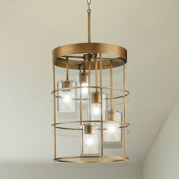 Luxury Modern Chandelier, Aged Bronze, UHP4498