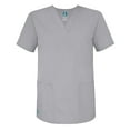 thumbnail image 1 of Adar Universal Unisex V-Neck Tunic 3 Pocket Scrub Top (Available in 39 Colors), 1 of 7