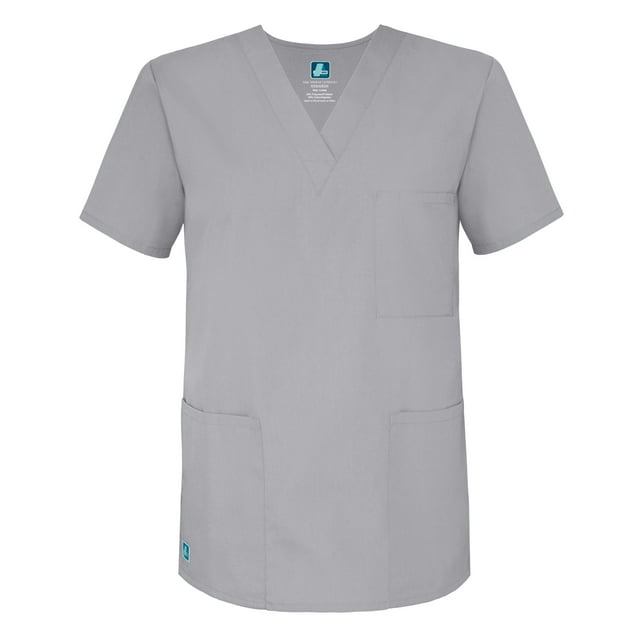 Adar Universal Unisex V-Neck Tunic 3 Pocket Scrub Top (Available in 39 Colors)