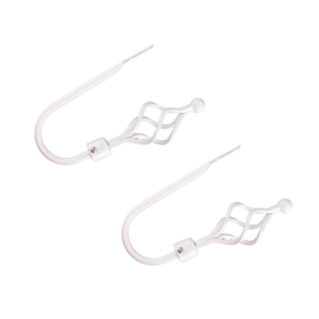 Naiovety Barra de cortina de moda de metal para tratamiento de ventanas con estilo, amarre de cortina duradero funcional Tratamientos de ventanas estilo 8