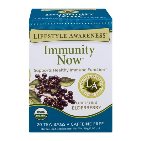 (6 Pack) Lifestyle Awareness Immunity Now Fortifying Elderberry Tea Bags, 20 Ct