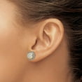 thumbnail image 3 of Shey Couture  Sterling Silver with 14K Accent Antiqued Diamond Post Earrings, 3 of 4