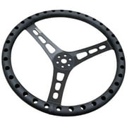 Joes Racing 13515-B 15" Black Aluminum Steering Wheel