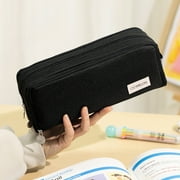 CICIMELON Large Capacity Pencil Case, Black pencil pouch