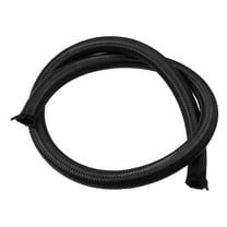 Unique Bargains 3.3ft 10AN Car Fuel Hose AN10 5/8" Universal Nylon Stainless Steel CPE Oil Fuel Gas Line Hose Black
