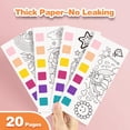 thumbnail image 4 of Libros para colorear con agua Kidcraft, paquete de 2 con juego de pinturas, 4 of 7