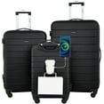 thumbnail image 1 of Set de equipaje Wrangler Smart con portavasos y puerto USB, 3 piezas, 1 of 7