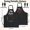 thumbnail image 2 of AOWOO 2 Pcs Mr and Mrs Aprons for Couples Gifts Set, Funny His and Her Matching Kitchen Aprons with Pocket, Cooking Apron for Wedding Engagement Anniversary Christmas Gifts for Husband Wife, 2 of 7