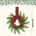 thumbnail image 2 of 10.6in Artificial Christmas Wreath With Berries for Front Door, Xmas Wreath for Holiday Christmas Party Decorations, 1pcs, 2 of 9