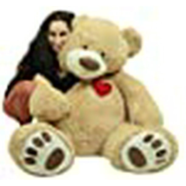 Giant 5 Foot Teddy Bear 60 Inch Soft Plush Animal, Heart on Chest to  Express Love 