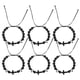 thumbnail image 1 of KAKOWELY 6 pulseras cruzadas con forma de balón de fútbol, ajustables, con cuentas trenzadas, para hombre y mujer, ideal como regalo de cumpleaños o graduación para aficionados al deporte., 1 of 5