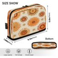 thumbnail image 3 of Pencil Bag with Magnetic Foldable Base Large Capacity Stand-Up Pencil Case Durable Nylon Pen Pouch Repeating Sun Pattern, 3 of 7