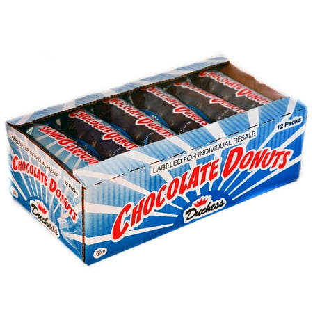 Duchess Chocolate Donuts 12 Pack Box 2.25 Lbs (Best Chocolate Box For Gift)