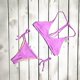 thumbnail image 3 of Mejor Belleza Mujer Traje de Baño de Moda Aumentar el tamaño 2 Piezas Tankini Tops de Bikini y Partes de Abajo Rosa L, 3 of 4